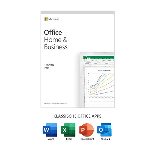 Microsoft Office 2019 Home & Business | multilingual, 1 PC (Windows 10) / Mac, Dauerlizenz | Box von Microsoft