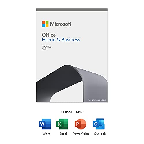 Microsoft Office 2021 Home and Business + Home and Student | 1 User | 1 PC (Windows 10) or Mac | One-Time Purchase | Multilingual von Microsoft