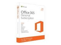 Microsoft Office 365 Personal, Office suite, 1 Lizenz(en), 1 Jahr(e), Mehrsprachig, Windows 10 Education, Windows 10 Education x64, Windows 10 Enterprise, Windows 10 Enterprise x64,..., Mac OS X 10.10 Yosemite, Mac OS X 10.6 Snow Leopard, Mac OS X 10.7 Lion, Mac OS X 10.8 Mountain... von Microsoft