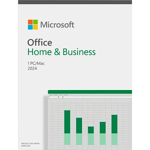 Microsoft Office Home & Business 2024 Office-Paket Vollversion (PKC) von Microsoft