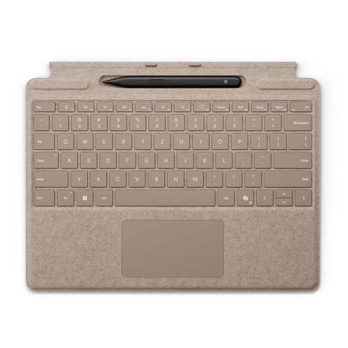 Microsoft Surface Pro Keyboard mit Surface Slim Pen | Sand | QWERTZ | kompatibel mit Surface Pro Copilot+ PC (11. Edition), Surface Pro 9 & Surface Pro 8 Microsoft Surface Pro Keyboard mit Surface Slim Pen | Sand | QWERTZ | kompatibel mit Surface Pro Copilot+ PC (11. Edition), Surface Pro 9 & Surface Pro 8 von Microsoft