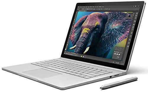 Microsoft Surface Book 34,29 cm (13,5 Zoll) Laptop (Intel Core i7, 1 TB SSD, NVIDIA, GeForce, Win 10 Pro) Silber (Generalüberholt) von Microsoft