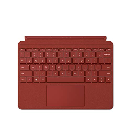 Microsoft Surface Go Signa Type Cover Tastatur, kompatibel mit Surface Go, Mohnrot (Alcantara) von Microsoft