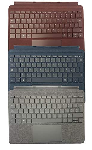 Microsoft Surface Go, Type Cover Tastatur für Handy, Platin, QWERTY Cover Port, Tastaturen für Mobiltelefone (Platin, Alcantara-Gewebe, Glas, Mikrofaser, Mini, Surface Go, von Microsoft