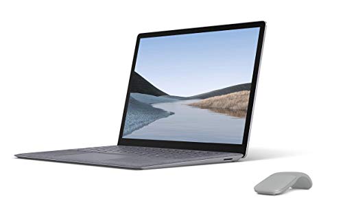 Microsoft Surface Laptop 3, 13,5 Zoll Laptop (Intel Core i5, 8GB RAM, 128GB SSD, Win 10 Home) Platin + Surface Arc Maus Platin Grau von Microsoft