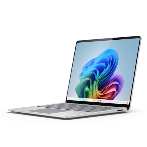 Microsoft Surface Laptop | Copilot+ PC | 15” Touchscreen | Snapdragon® X Elite (12 Kerne) | 16GB RAM | 256GB SSD | neuestes Modell, 7. Edition | Platin von Microsoft