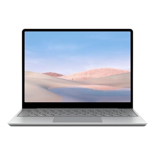 2020 Microsoft Surface Laptop Go mit Intel Core i5-1035G1 (12,4-zoll, 4GB RAM, 64GB SSD) (QWERTY Spanisch) Platin (Generalüberholt) von Microsoft