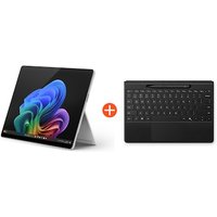 Microsoft Surface Pro (11. Edition) Copilot+ PC 13" 2in1 Platin Snapdragon® X Plus 16GB/512GB SSD Win11 EP2-08345 ohne Netzteil inkl. MS Surface Pro Flex Keyboard +Slim Pen schwarz von Microsoft