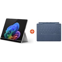 Microsoft Surface Pro (11. Edition) Copilot+ PC 13" 2in1 Platin Snapdragon® X Plus 16GB/512GB SSD Win11 EP2-08345 ohne Netzteil inkl. MS Surface Pro Keyboard mit Stiftaufbewahrung saphir von Microsoft