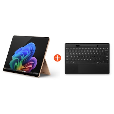 Microsoft Surface Pro (11. Edition) Copilot+ PC 13" OLED 2in1 Dune Snapdragon® X Elite 16GB/1TB SSD Win11 EP2-08389 ohne Netzteil inkl. MS Surface Pro Flex Keyboard +Slim Pen schwarz von Microsoft