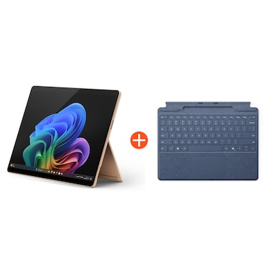 Microsoft Surface Pro (11. Edition) Copilot+ PC 13" OLED 2in1 Dune Snapdragon® X Elite 16GB/1TB SSD Win11 EP2-08389 ohne Netzteil inkl. MS Surface Pro Keyboard mit Stiftaufbewahrung saphir von Microsoft