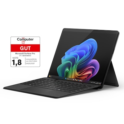 Microsoft Surface Pro (11. Edition) Copilot+ PC 13" OLED 2in1 Graphit Snapdragon® X Elite 16GB/1TB SSD Win11 EP2-08384 von Microsoft