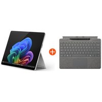 Microsoft Surface Pro (11. Edition) Copilot+ PC 13" OLED 2in1 Platin Snapdragon® X Elite 16GB/1TB SSD Win11 EP2-08379 ohne Netzteil inkl. MS Surface Pro Keyboard mit Slim Pen platin von Microsoft