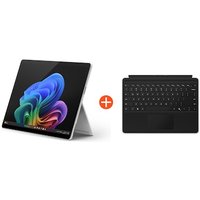 Microsoft Surface Pro (11. Edition) Copilot+ PC 13" OLED 2in1 Platin Snapdragon® X Elite 16GB/512GB SSD Win11 EP2-08363 ohne Netzteil inkl. MS Surface Pro Keyboard mit Copilot-Taste schwarz von Microsoft