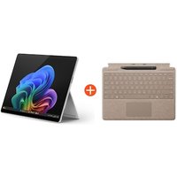 Microsoft Surface Pro (11. Edition) 13" OLED 2in1 Platin Snapdragon® X Elite 16GB RAM 1TB SSD Win11 ZIA-00004 inkl. Sand Keyboard Pen von Microsoft