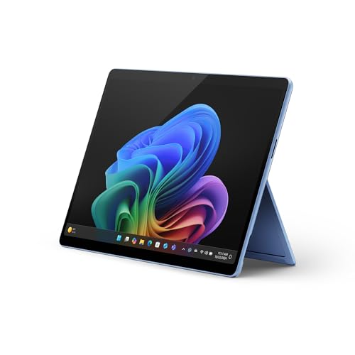 Microsoft Surface Pro (Netzteil separat erhältlich) | Copilot+ PC | 13” OLED Touchscreen | Snapdragon® X Elite (12 Kerne) | 16GB RAM | 512GB SSD | neuestes Modell, 11. Edition | Saphirblau von Microsoft