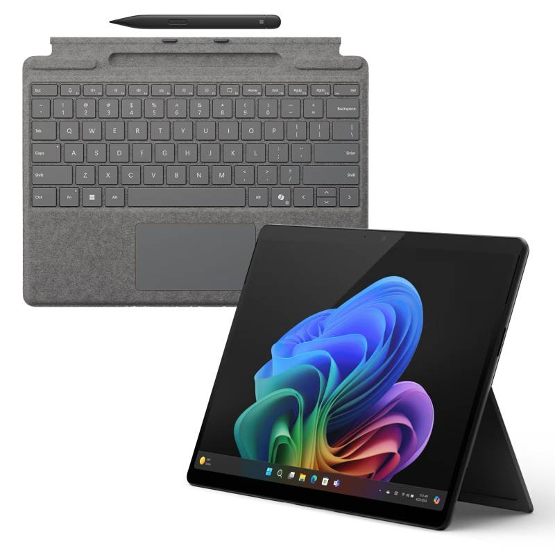 Microsoft Surface Pro 11 for Business Copilot+PC i5U 16GB 256GB inkl. Pro Keyboard mit SlimPen platin - 16GB - 256GB - i5U-2 - black von Microsoft