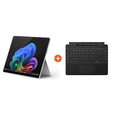 Microsoft Surface Pro (11. Edition) 13" 2in1 Convertible Tablet Platin Snapdragon® X Plus 16GB RAM 512GB SSD Win11 inkl. Schwarz Keyboard Pen von Microsoft