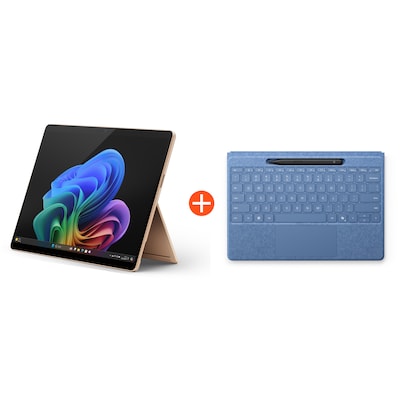 Microsoft Surface Pro (11. Edition) 13" OLED 2in1 Sand Snapdragon® X Elite 16GB RAM 1TB SSD Win11 ZIB-00043 inkl. Black Flex Keyboard Pen von Microsoft