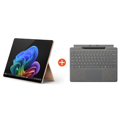 Microsoft Surface Pro (11. Edition) 13" OLED 2in1 Sand Snapdragon® X Elite 16GB RAM 1TB SSD Win11 ZIB-00043 inkl. Platin Keyboard Pen von Microsoft