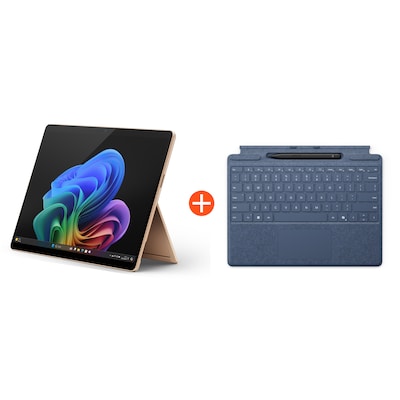 Microsoft Surface Pro (11. Edition) 13" OLED 2in1 Sand Snapdragon® X Elite 16GB RAM 1TB SSD Win11 ZIB-00043 inkl. Saphir Keyboard Pen von Microsoft