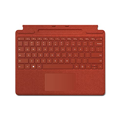 Microsoft Surface Pro 8/X Cover Alcantara mit Poppy Red von Microsoft