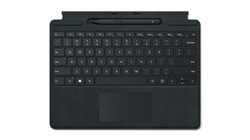 Microsoft Surface Pro 8 / 9 / X Signature Keyboard Schwarz im Bundle mit Slim Pen 2 Schwarz von Microsoft