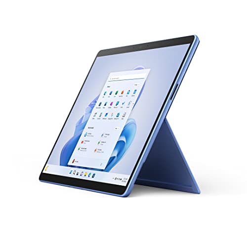 Microsoft Surface Pro 9, i5, 16GB RAM, 256GB SSD, Win 11 Home, 13 Zoll 2-in-1 Tablet/Laptop, Saphirblau, powered by Intel Evo Plattform von Microsoft