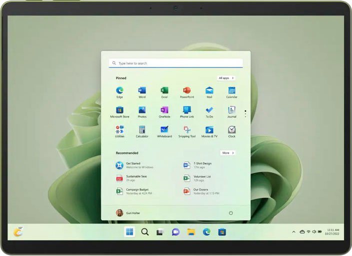 Microsoft Surface Pro 9 Convertible Notebook (33,02 cm/13 Zoll, Intel Core i5 1235U, Iris Xe Graphics, 256 GB SSD) von Microsoft