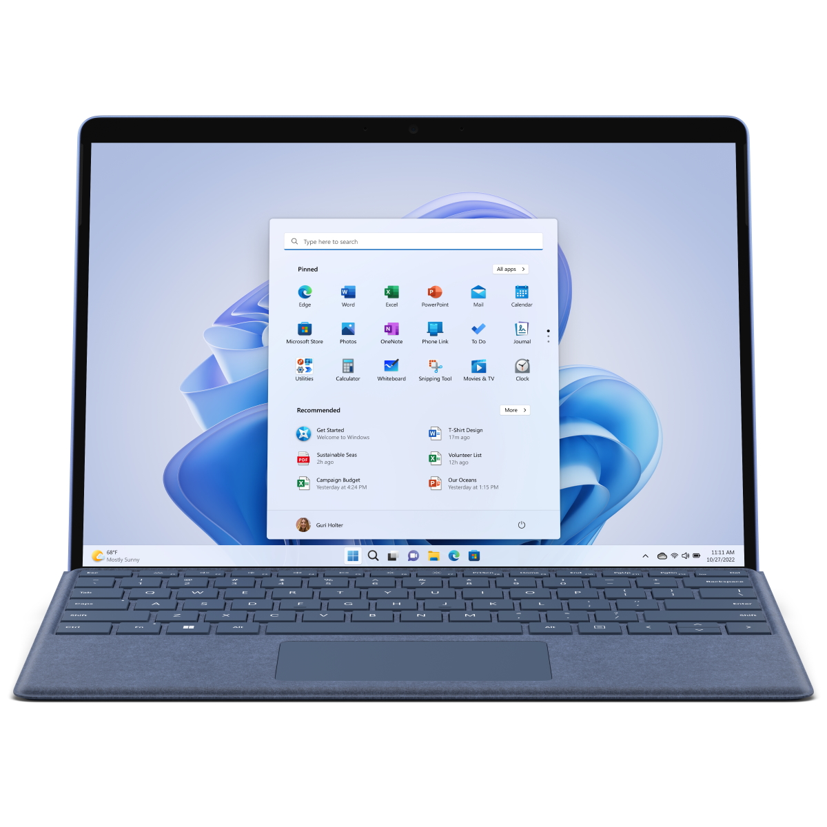 Microsoft Surface Pro 9 - i5 - 8GB - 256GB - Win 11 Home B-Ware - saphirblau von Microsoft