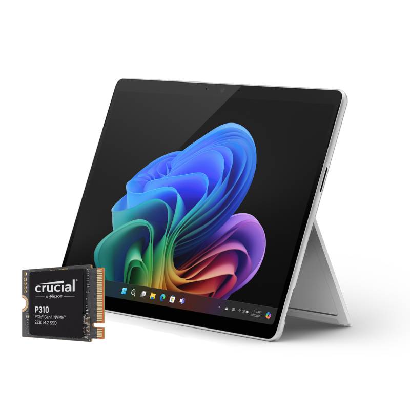 Microsoft Surface Pro Copilot+ PC - 16GB - 2TB - X Plus* inkl. Aufrüstung mit 2TB Crucial M.2 PCIe Gen4 NVMe SSD von Microsoft