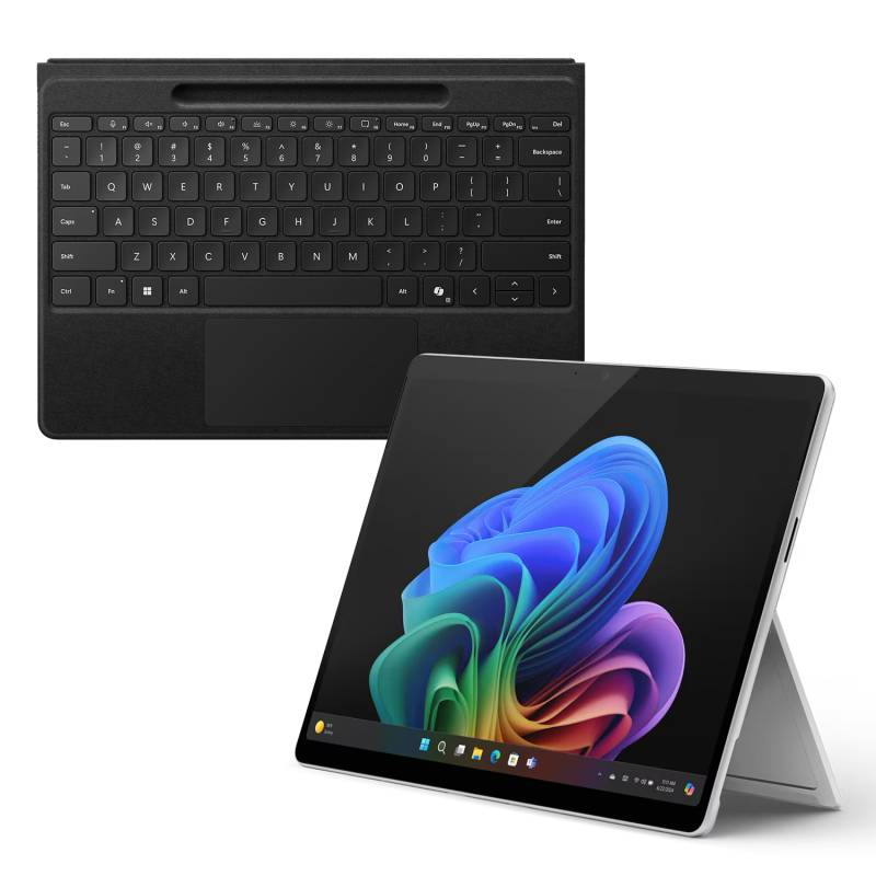 Microsoft Surface Pro Copilot+ PC 16GB - 512GB - X Plus inkl. Pro Flex Keyboard schwarz - 13" touchscreen - platinum von Microsoft