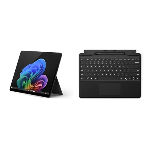 Microsoft Surface Pro Copilot+ PC + Pro Keyboard + Slim Pen 2 | Snapdragon X Elite (12 Kerne) | 16GB RAM | 512GB SSD | Schwarz von Microsoft