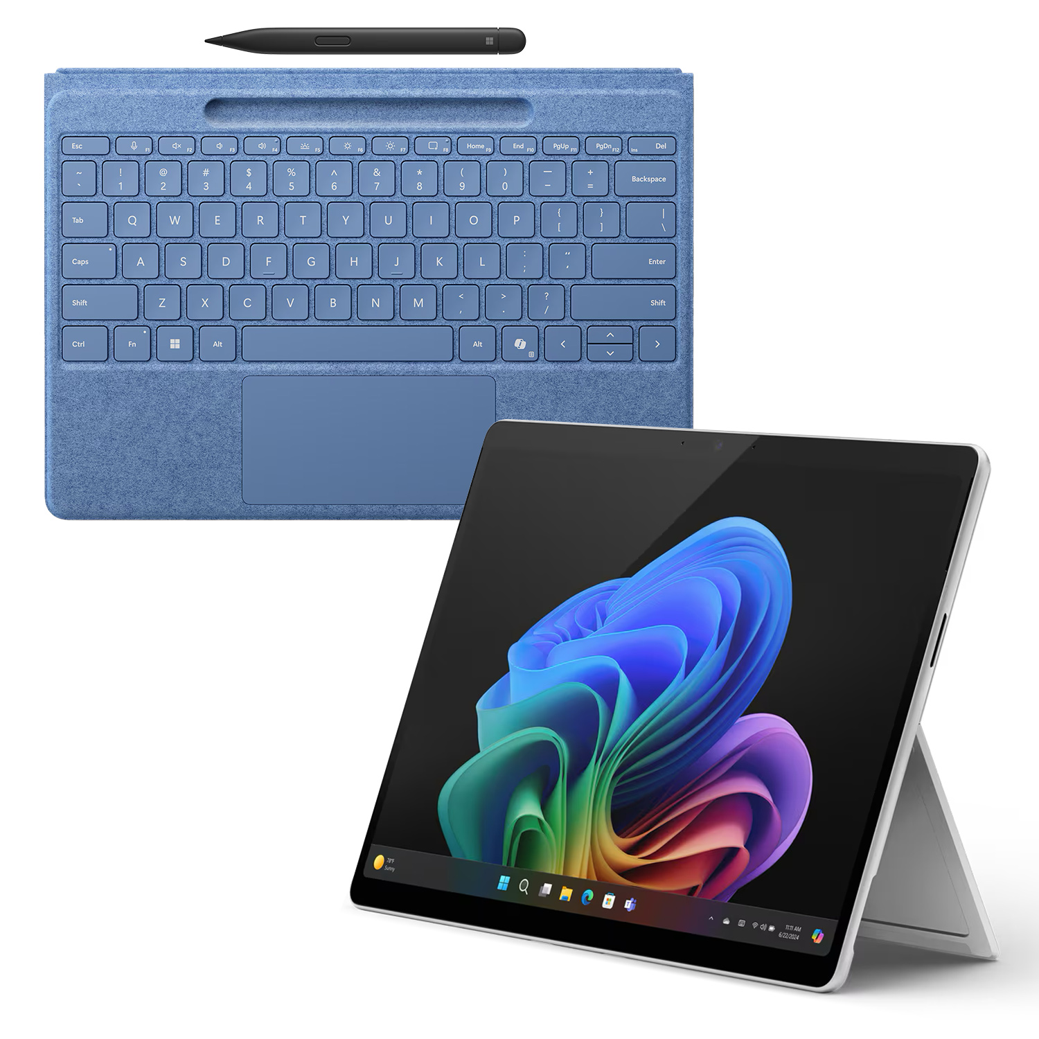 Microsoft Surface Pro OLED Copilot+ PC - 16GB - 1TB - X Elite inkl. Pro Flex Keyboard mit Pen blau - 13" OLED touchscreen - platinum Microsoft Surface Pro OLED Copilot+ PC - 16GB - 1TB - X Elite inkl. Pro Flex Keyboard mit Pen blau - 13" OLED touchscreen - platinum von Microsoft