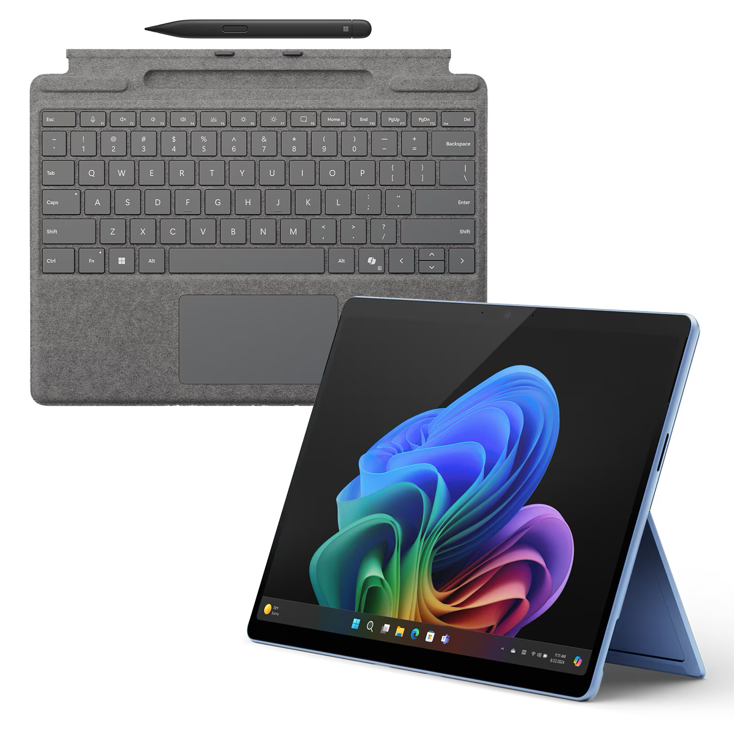 Microsoft Surface Pro Copilot+ PC 13" - 16GB - 1TB - X Elite inkl. Pro Keyboard mit Slim Pen platin - 13" touchscreen - sapphire Microsoft Surface Pro Copilot+ PC 13" - 16GB - 1TB - X Elite inkl. Pro Keyboard mit Slim Pen platin - 13" touchscreen - sapphire von Microsoft