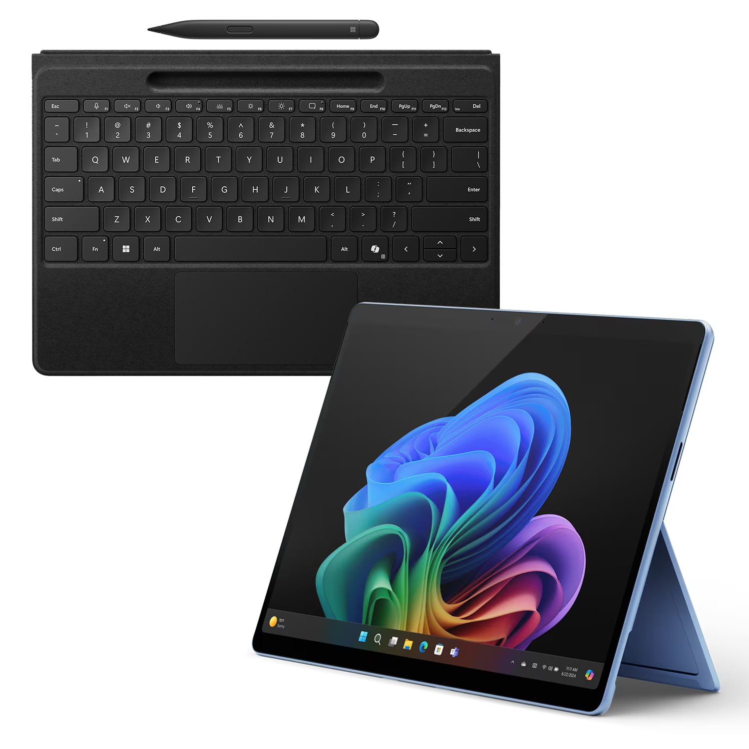 Microsoft Surface Pro Copilot+ PC 13" - 16GB - 1TB - X Elite inkl. Pro Keyboard mit Slim Pen schwarz - 13" touchscreen - sapphire Microsoft Surface Pro Copilot+ PC 13" - 16GB - 1TB - X Elite inkl. Pro Keyboard mit Slim Pen schwarz - 13" touchscreen - sapphire von Microsoft