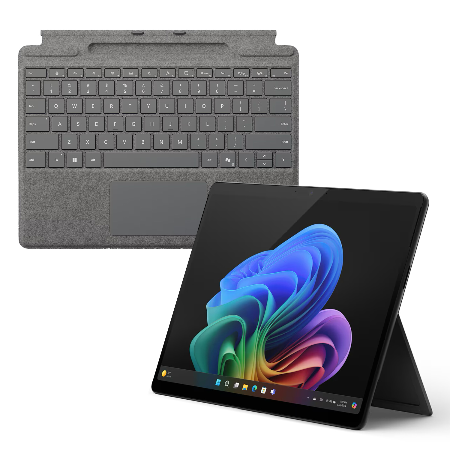 Microsoft Surface Pro OLED Copilot+ PC - 16GB - 1TB - X Elite inkl. Pro Keyboard mit Stiftaufbewahrung platin - 13" OLED touchscreen - black Microsoft Surface Pro OLED Copilot+ PC - 16GB - 1TB - X Elite inkl. Pro Keyboard mit Stiftaufbewahrung platin - 13" OLED touchscreen - black von Microsoft