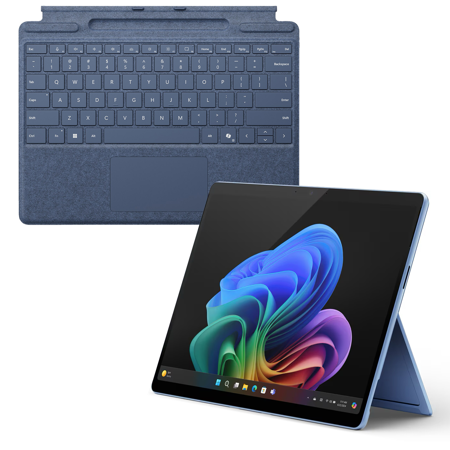 Microsoft Surface Pro Copilot+ PC 13" - 16GB - 1TB - X Elite inkl. Pro Keyboard mit Stiftaufbewahrung sapphire - 13" touchscreen - sapphire Microsoft Surface Pro Copilot+ PC 13" - 16GB - 1TB - X Elite inkl. Pro Keyboard mit Stiftaufbewahrung sapphire - 13" touchscreen - sapphire von Microsoft