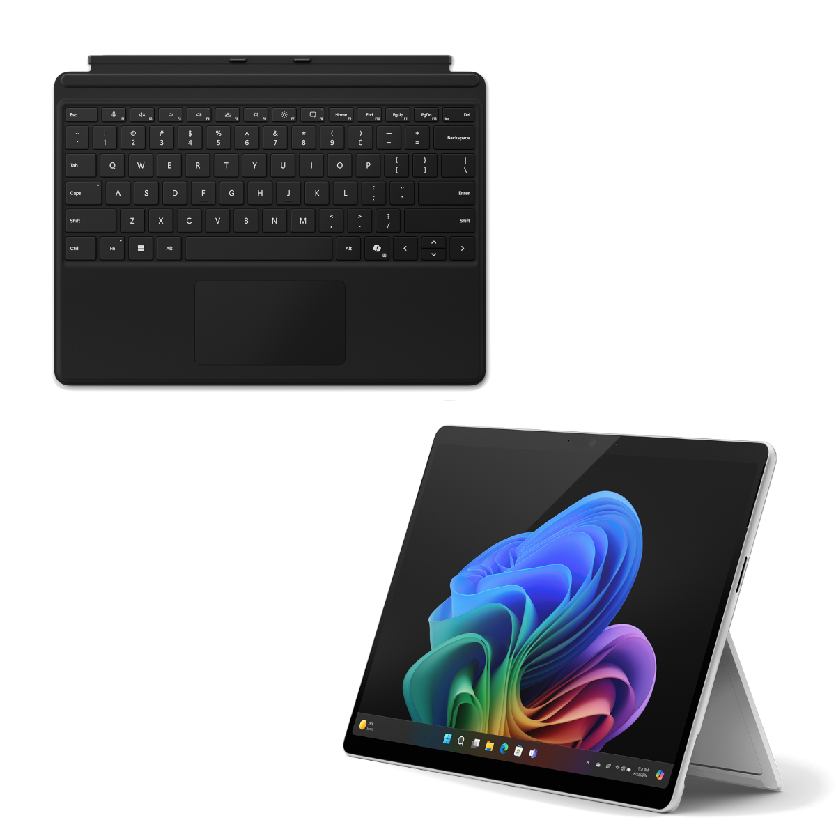 Microsoft Surface Pro OLED Copilot+ PC - 16GB - 1TB - X Elite inkl. Pro Keyboard schwarz 13" OLED touchscreen - platinum Microsoft Surface Pro OLED Copilot+ PC - 16GB - 1TB - X Elite inkl. Pro Keyboard schwarz 13" OLED touchscreen - platinum von Microsoft
