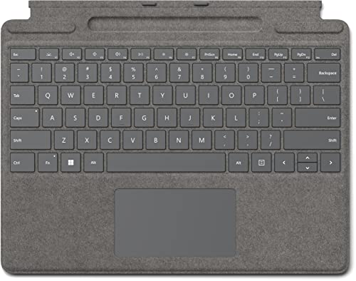 Microsoft Surface Pro 8, 9, X Signature Type Cover - QWERTY - Platinum von Microsoft