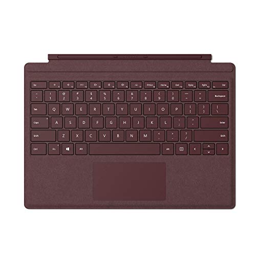Microsoft Surface Pro Signature Type Cover Tastatur, Hintergrundbeleuchtung LED Tastatur Bordeaux von Microsoft