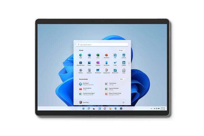 Microsoft Surface Pro8 Tablet 33cm 13Zoll Core i7 32GB 1TB SSD W10P Platin von Microsoft