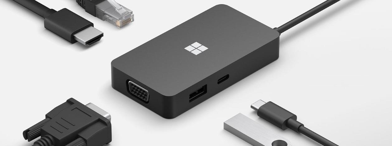 Microsoft USB-C Travel Hub - Dockingstation - USB-C - VGA, HDMI - GigE - kommerziell von Microsoft