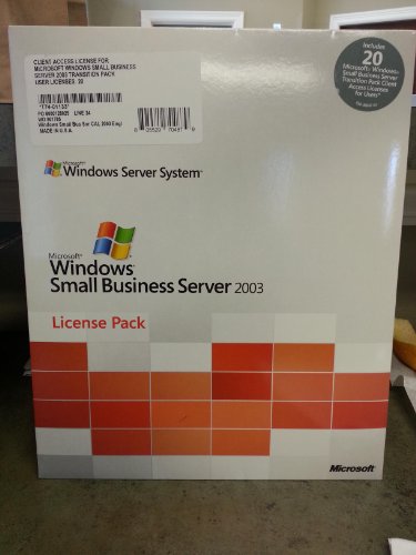 Microsoft Win SBS CAL 2003 English MLP 20 Transition Pak User CAL von Microsoft