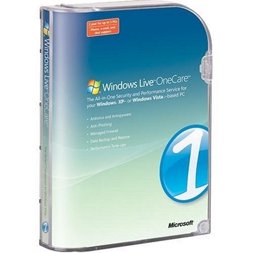 Microsoft Windows Live OneCare 1.5 (3 User Licence) (PC) [Import] von Microsoft