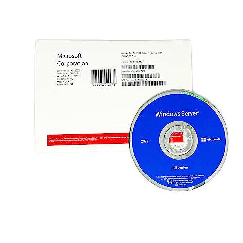 Microsoft Windows Server 2022 Datacenter 16Core [DE] DVD, P71-09391, Schwarz von Microsoft