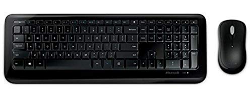 Microsoft Wireless Desktop 850 Tastatur, Maus im Lieferumfang enthalten, RF Wireless, Schwarz, QWERTY-Layout von Microsoft