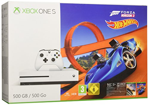Microsoft Xbox One S 500GB Forza Horizon 3 Hot Wheels Bundle weiß von Microsoft