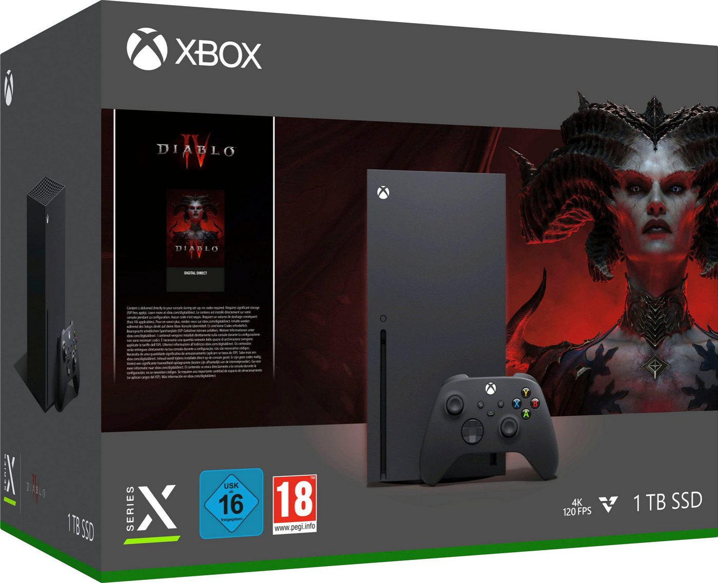 Microsoft Xbox Series X - Diablo IV Code 1TB (Bundle, Set), 4K - HDR - Spielkonsole von Microsoft