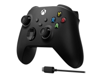 Microsoft Xbox Wireless Controller + USB-C Cable, Gamepad, PC, Xbox One, Xbox One S, Xbox One X, Xbox Series S, Xbox Series X, D-Pad, Home button, Menü-Taste, Schaltfläche Teilen, Analog / Digital, Verkabelt & Kabellos, Schwarz Microsoft Xbox Wireless Controller + USB-C Cable, Gamepad, PC, Xbox One, Xbox One S, Xbox One X, Xbox Series S, Xbox Series X, D-Pad, Home button, Menü-Taste, Schaltfläche Teilen, Analog / Digital, Verkabelt & Kabellos, Schwarz von Microsoft